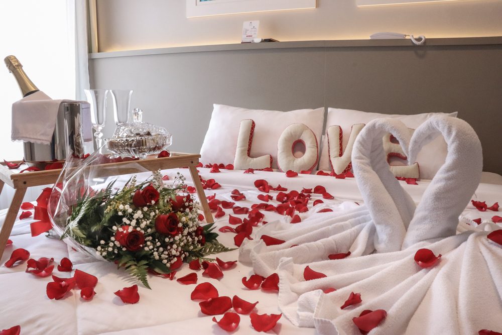 Decoração romântica Um viva ao Amor